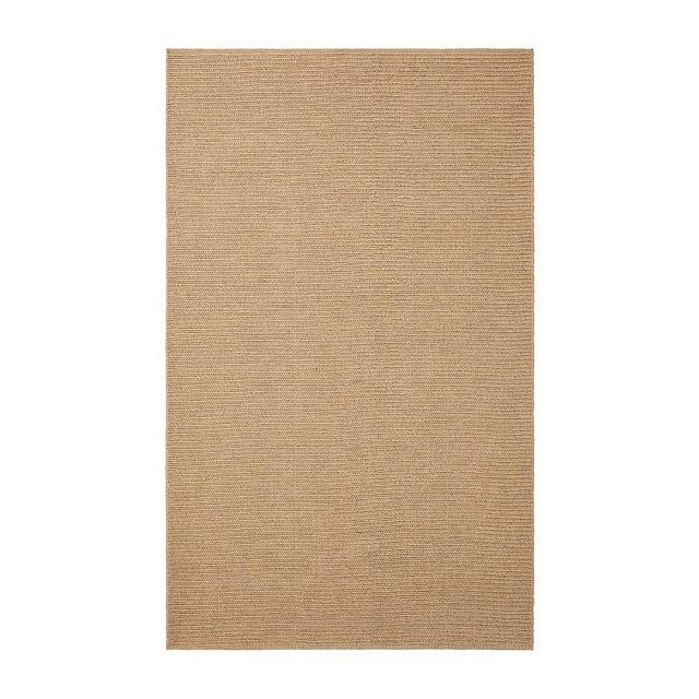 Performance Faux Natural Fiber Indoor/Outdoor Rug, 5' x 8', Heathered Honey