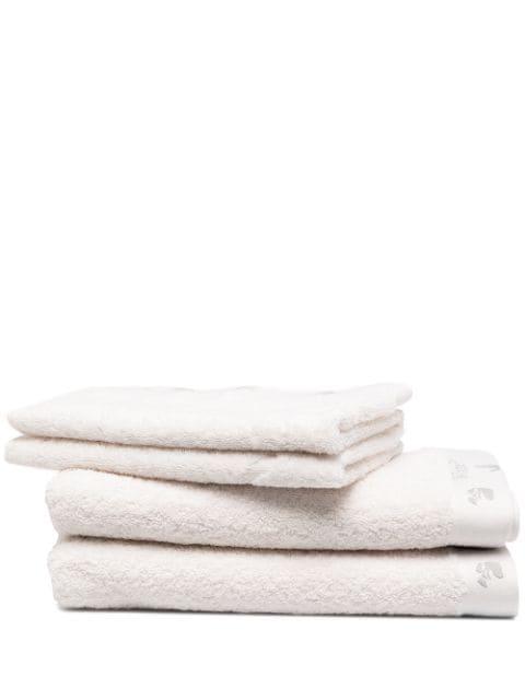 Off-White embroidered logo towels (set of 2)