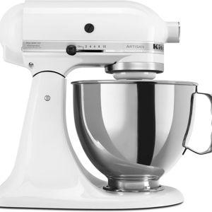 KitchenAid Artisan Series 5 Quart Tilt Head Stand Mixer with Pouring Shield, white