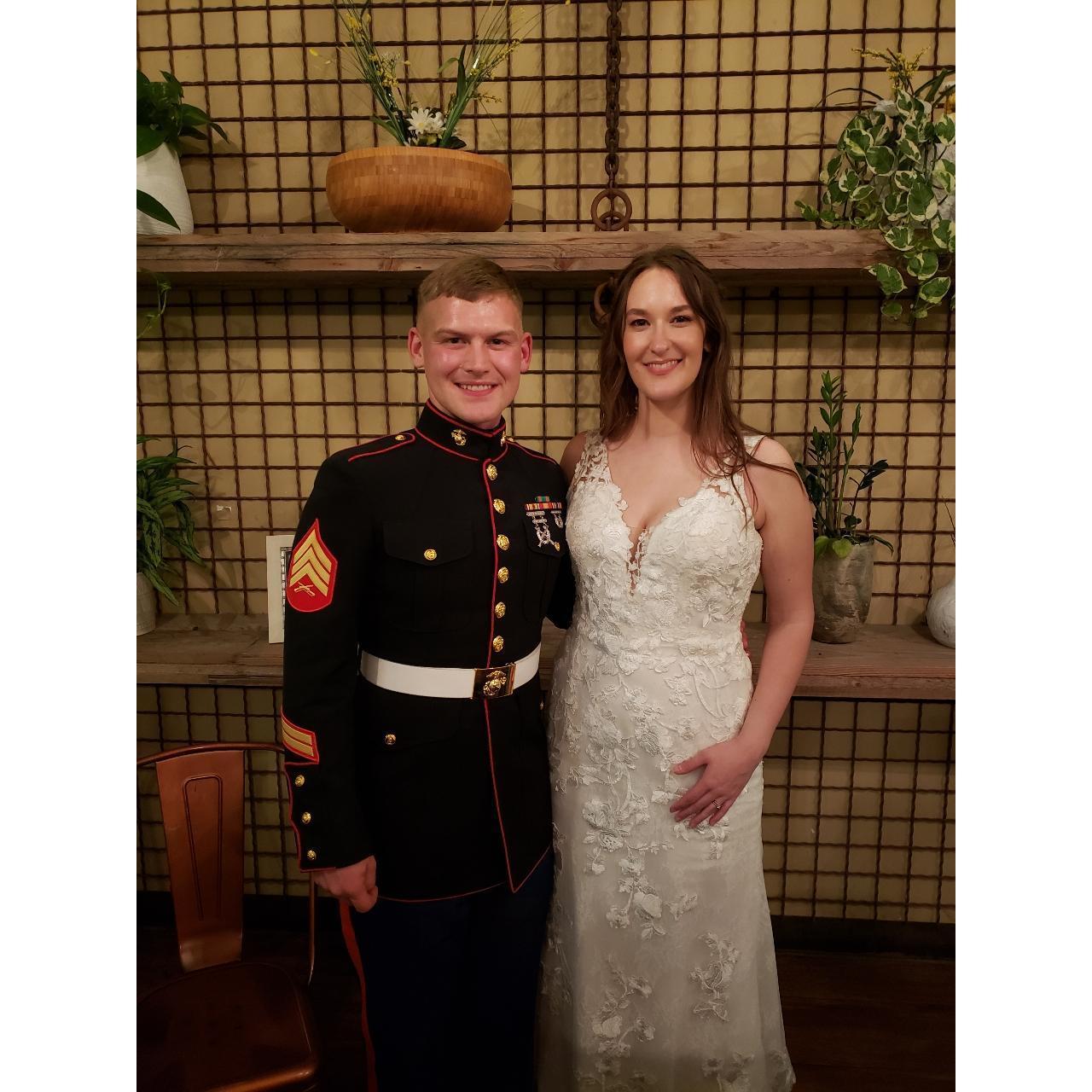 At our reception 🥂