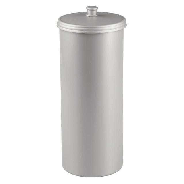 iDESIGN The Kent Collection Plastic Toilet Paper Holder Gray