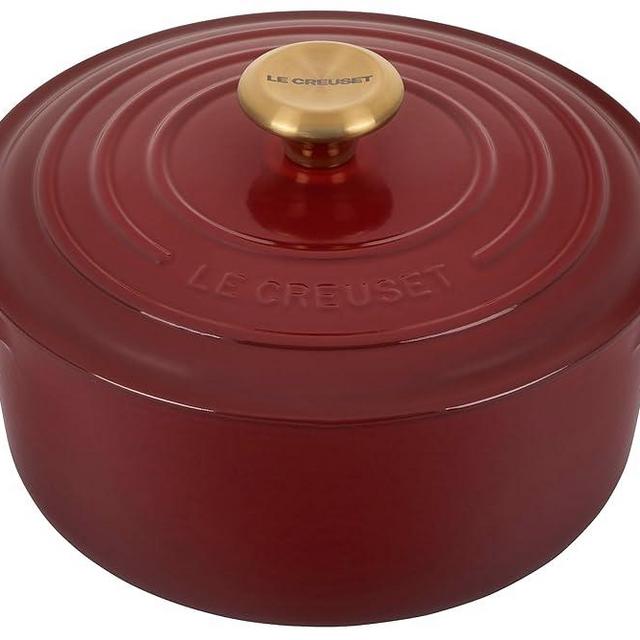 Le Creuset Enameled Cast Iron Signature Round Dutch Oven, 5.5 qt., Rhone
