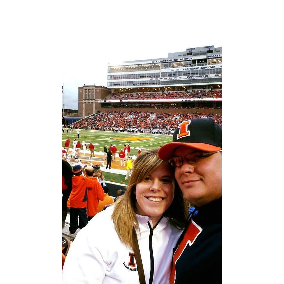 First U of I football game together October 2015