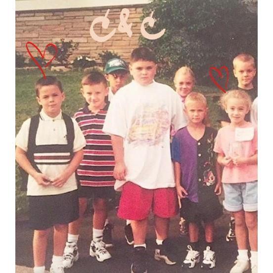 Sept 1997: Where it all originated. Courtney first asked Christian to be her boyfriend in sixth grade on the bus and he mistakenly turned her down...