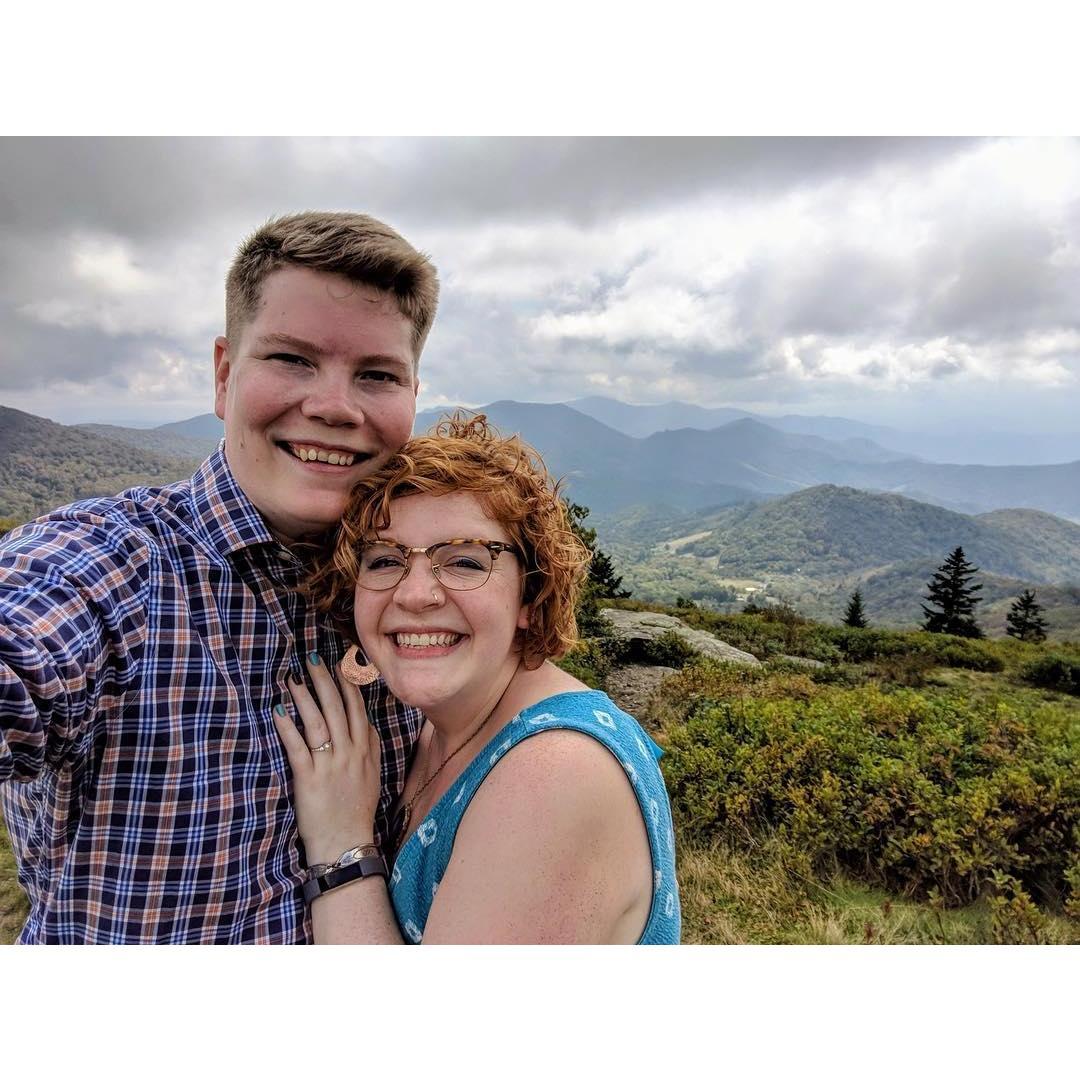 When KB proposed to AP on top of a mountain.