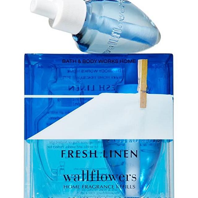 Bath & Body Works Fresh Linen Wallflowers Home Fragrance Refills, 2-Pack (1.6 fl oz total)