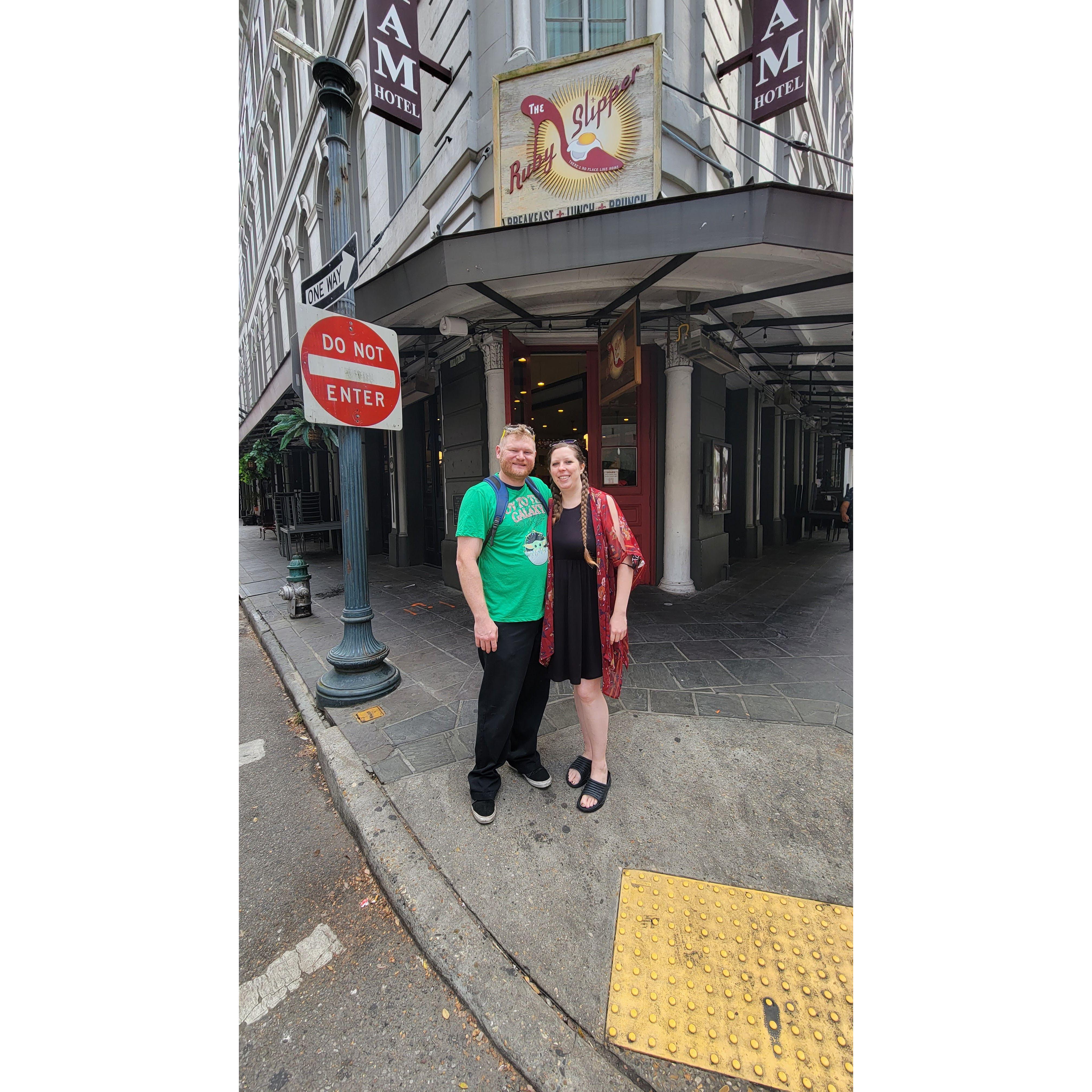 Bryant's 40th birthday, New Orleans style.