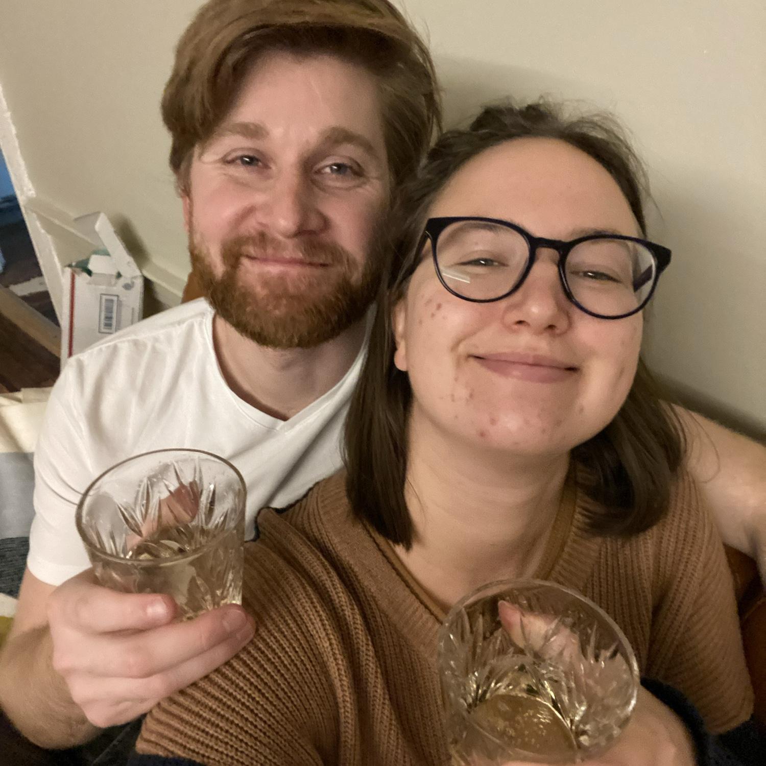 Cheers in Garrett’s Brooklyn Apartment, 2022