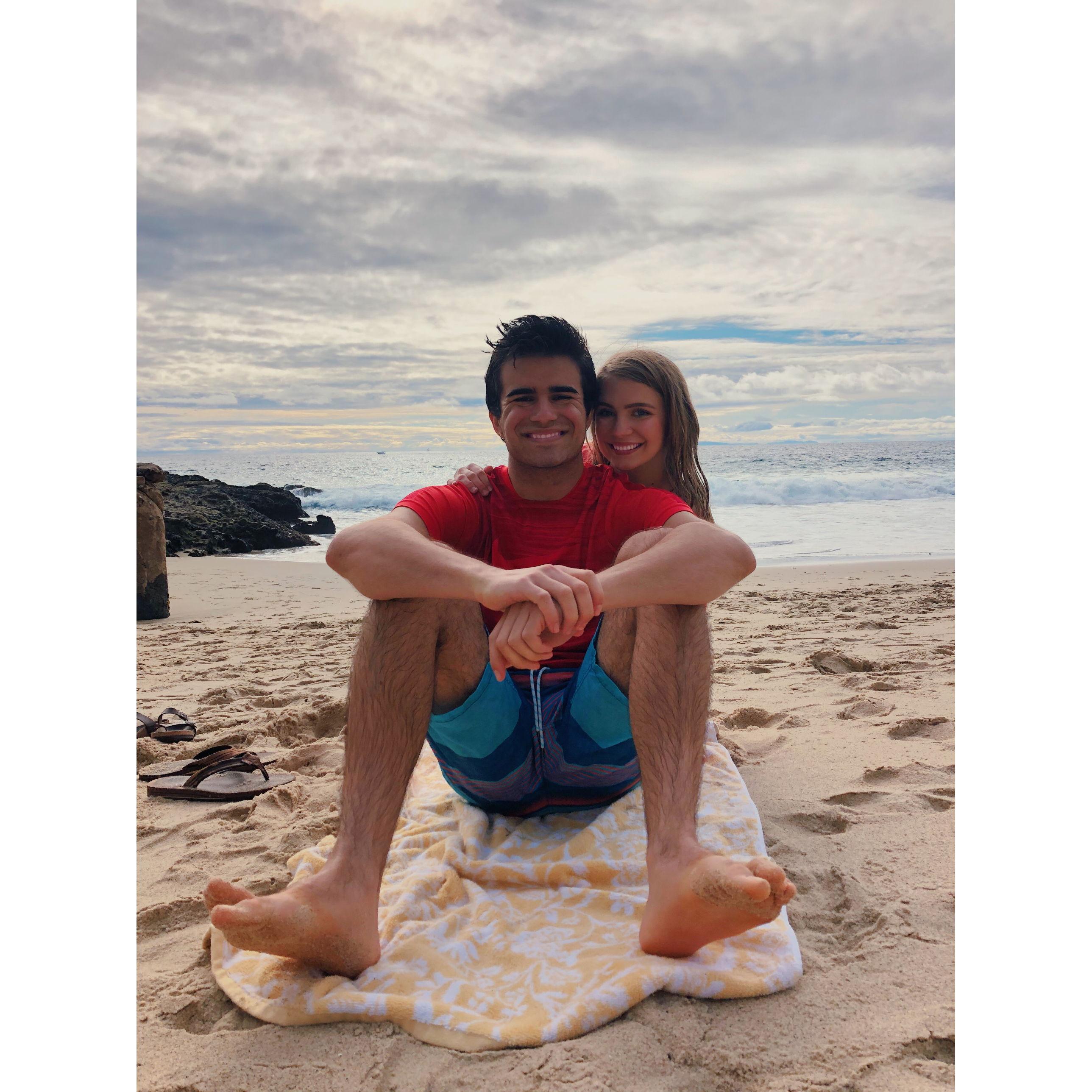 I made it instagram official with this picture at Laguna Beach.