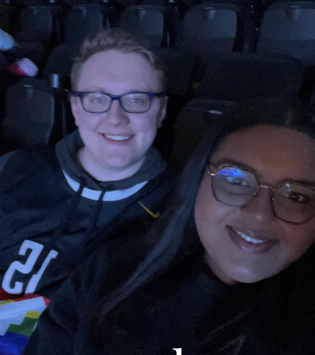 Date night at the Nuggets game!