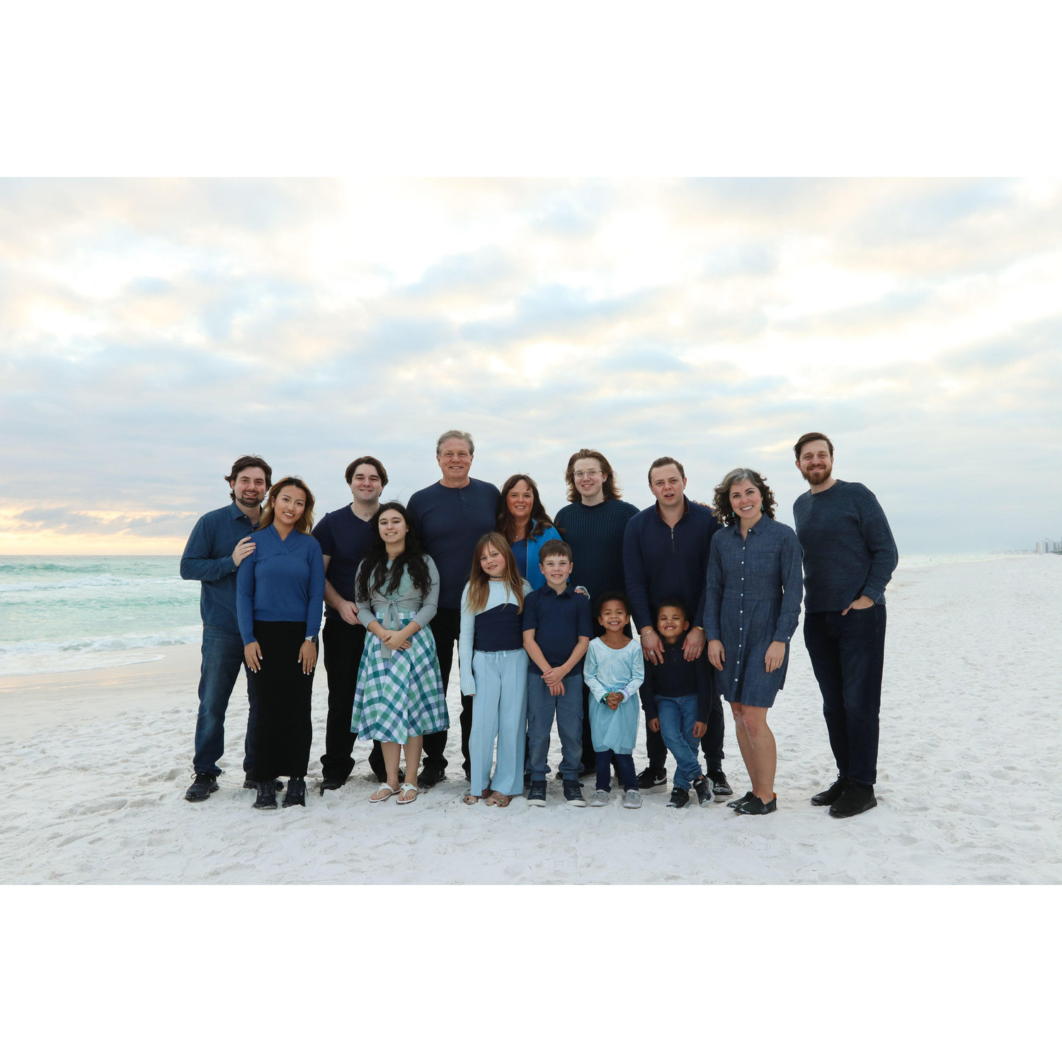 Kight family picture taken during Christmas 2025 in Destin, FL.