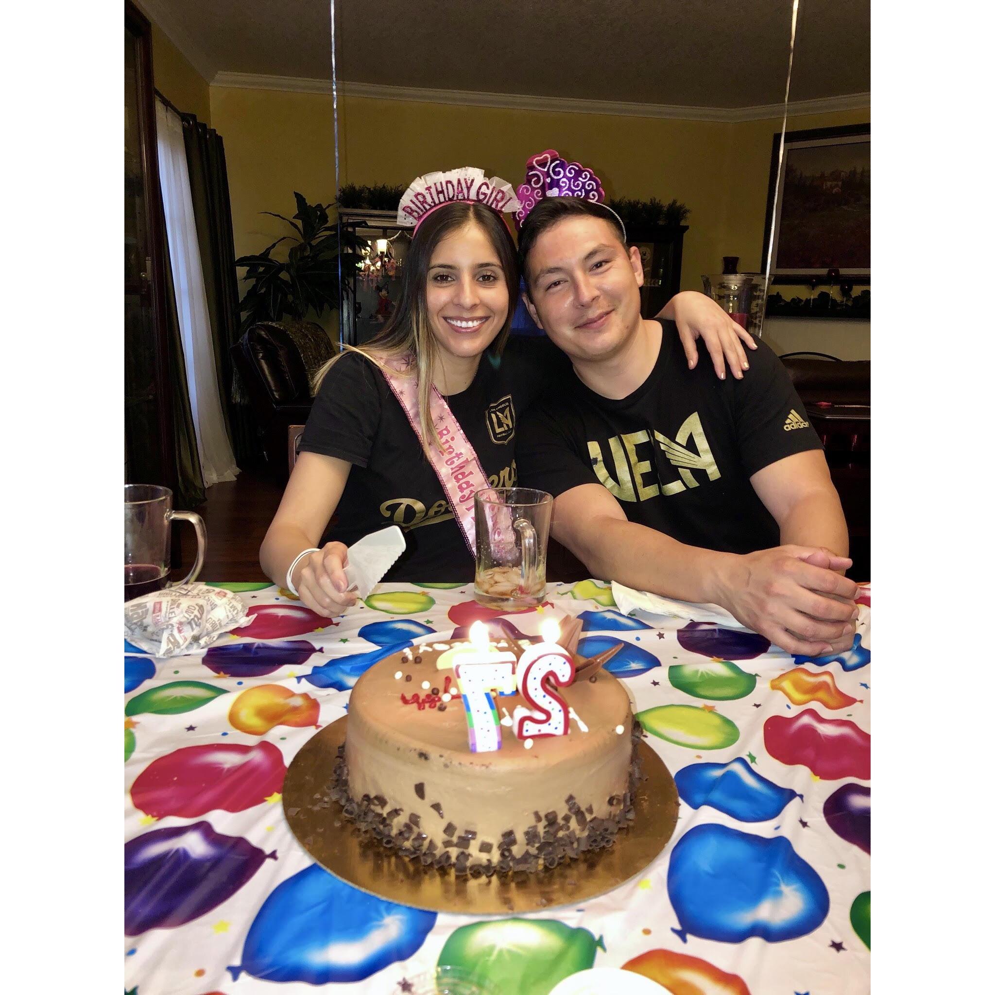 Pandemic birthday celebration