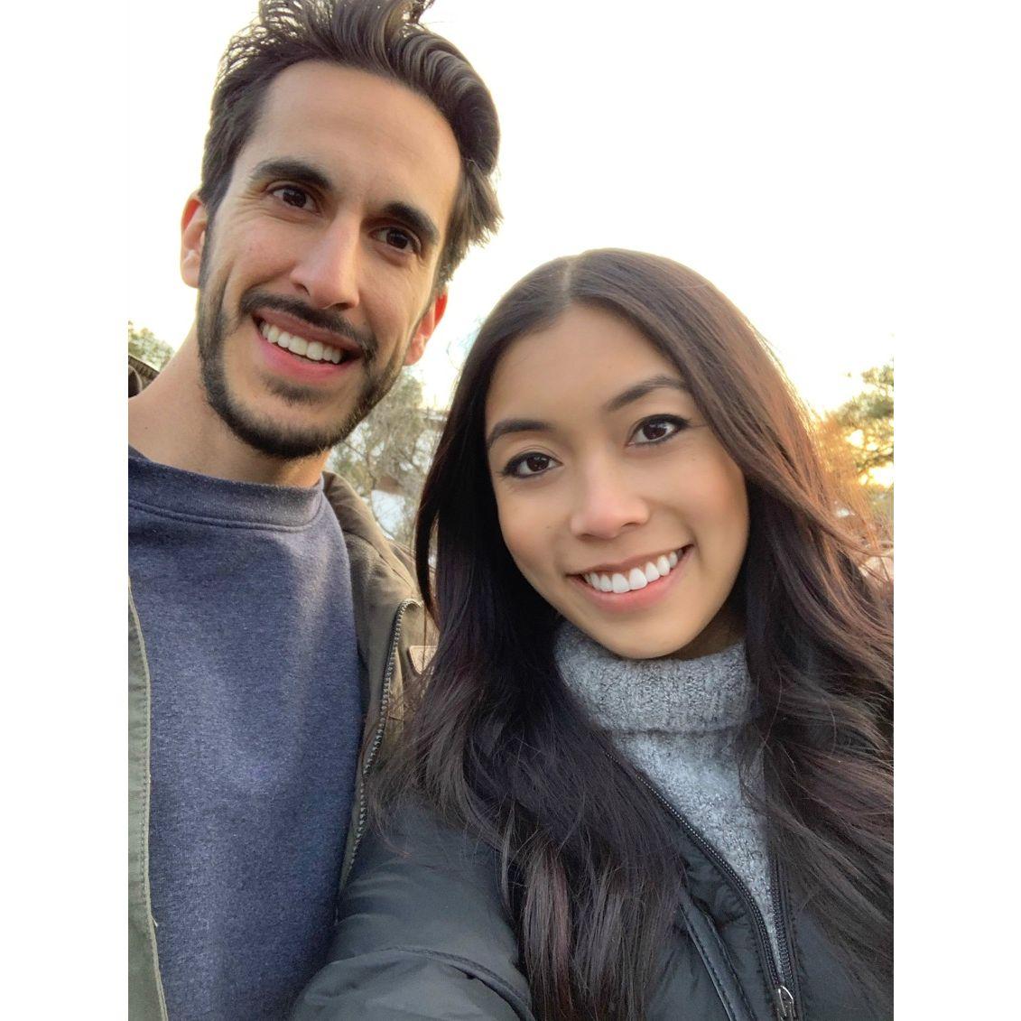 Our first (of many) trips together