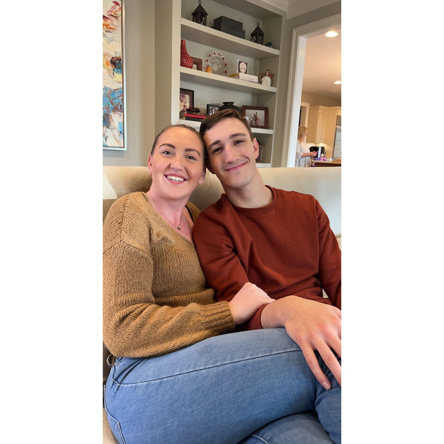 First Thanksgiving together, about a week after we got engaged.