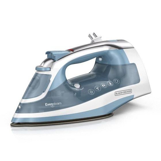 BLACK+DECKER Steam Iron Retractable Cord Gray