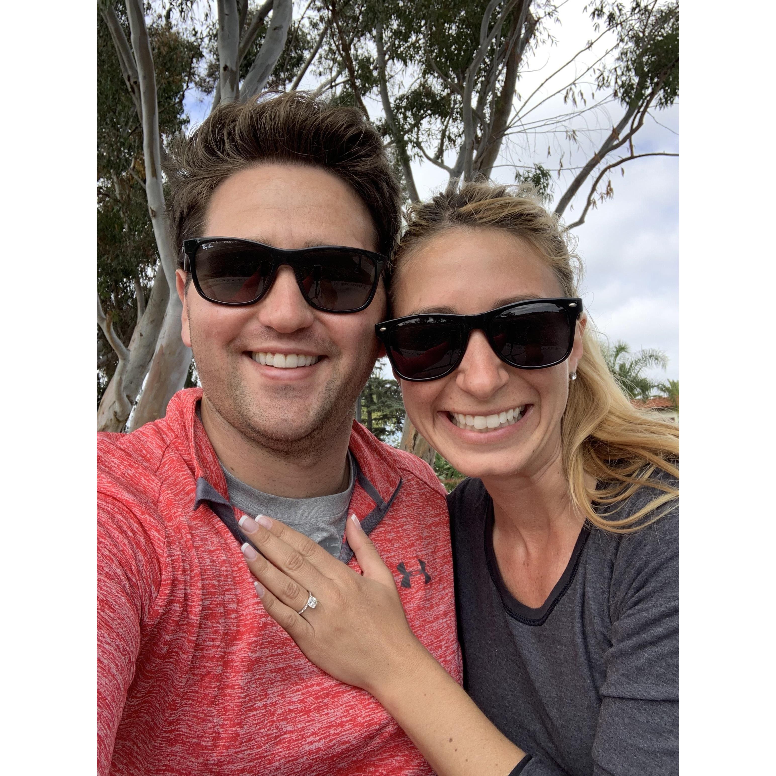 Right after Bryce proposed!!