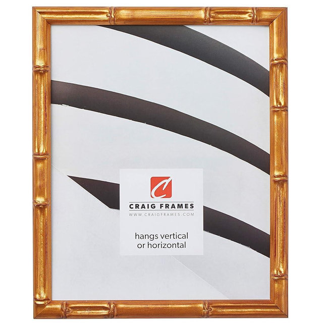 Craig Frames Vintage Gold Bamboo Composite Picture Frame, 16 by 20-Inch