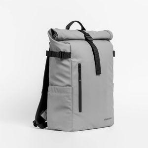 The Roll Top 20L Backpack in Concrete: Waterproof Materials & Laptop Pocket