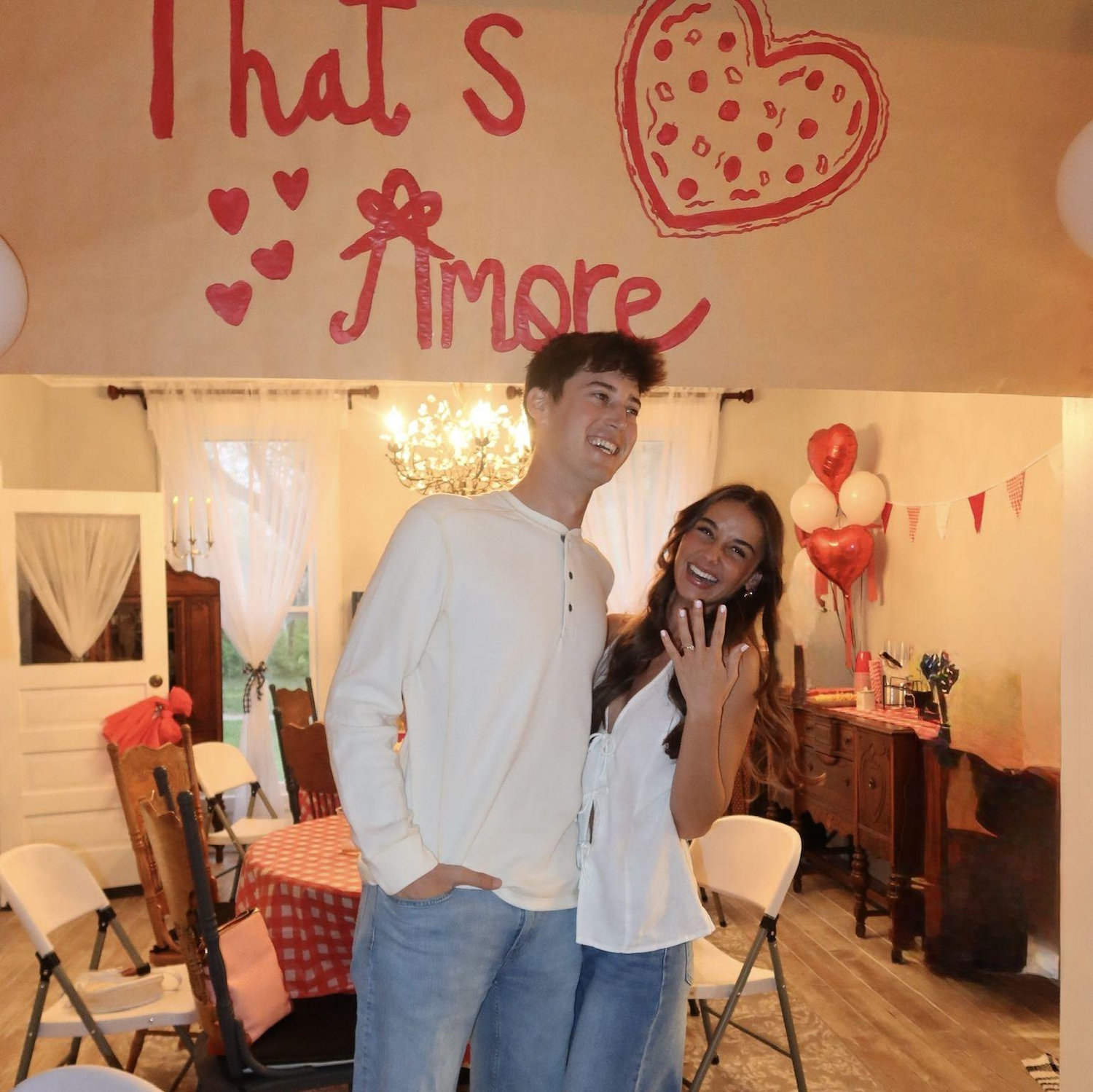 The surprise engagement party Zach had planned after the proposal!