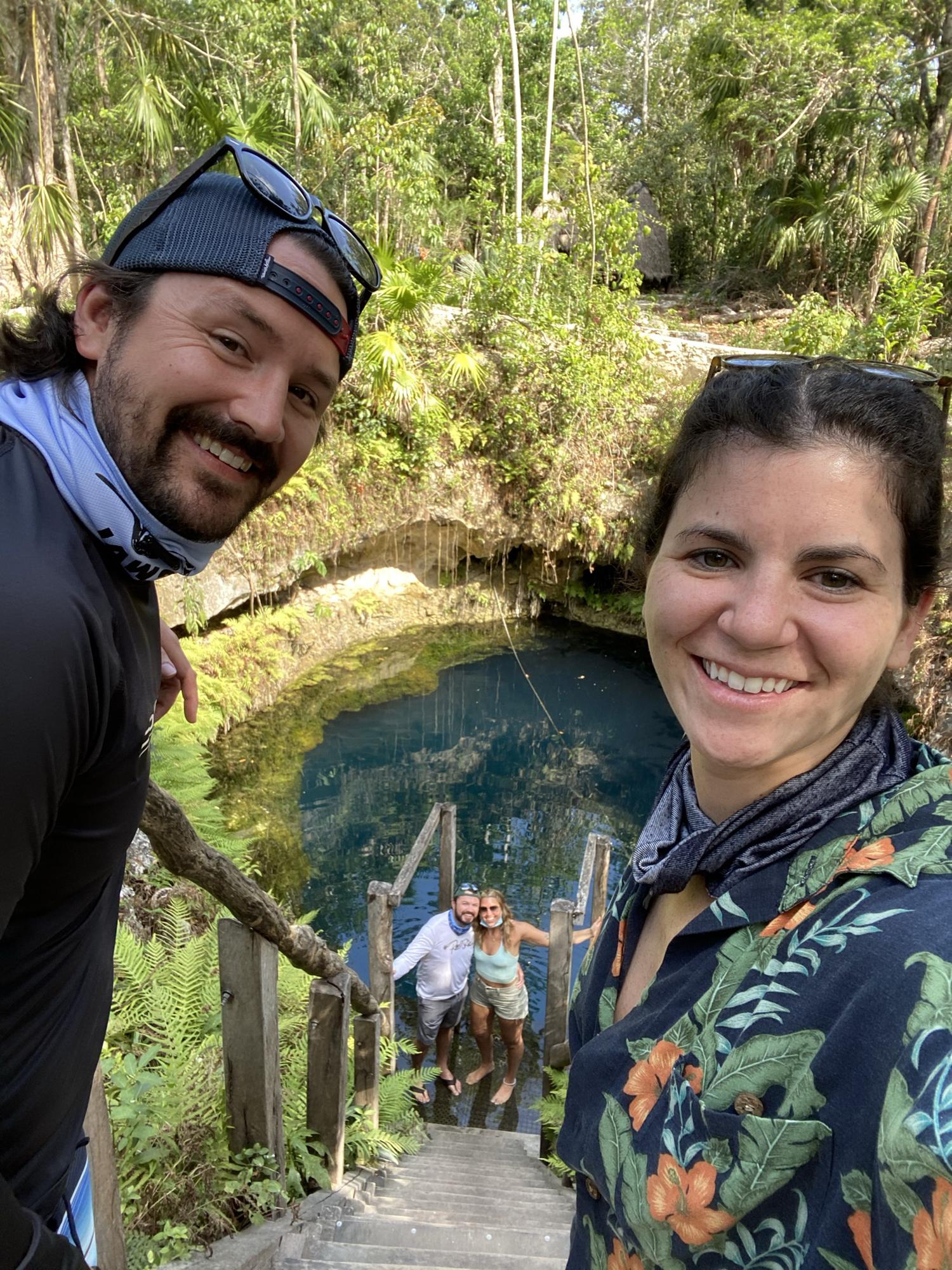 Before diving cenotes in Mexico!