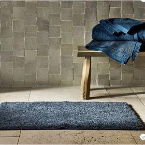 Organic Melange Reversible Bath Rug - Casaluna™: Dark Mineral Blue 21"x34"