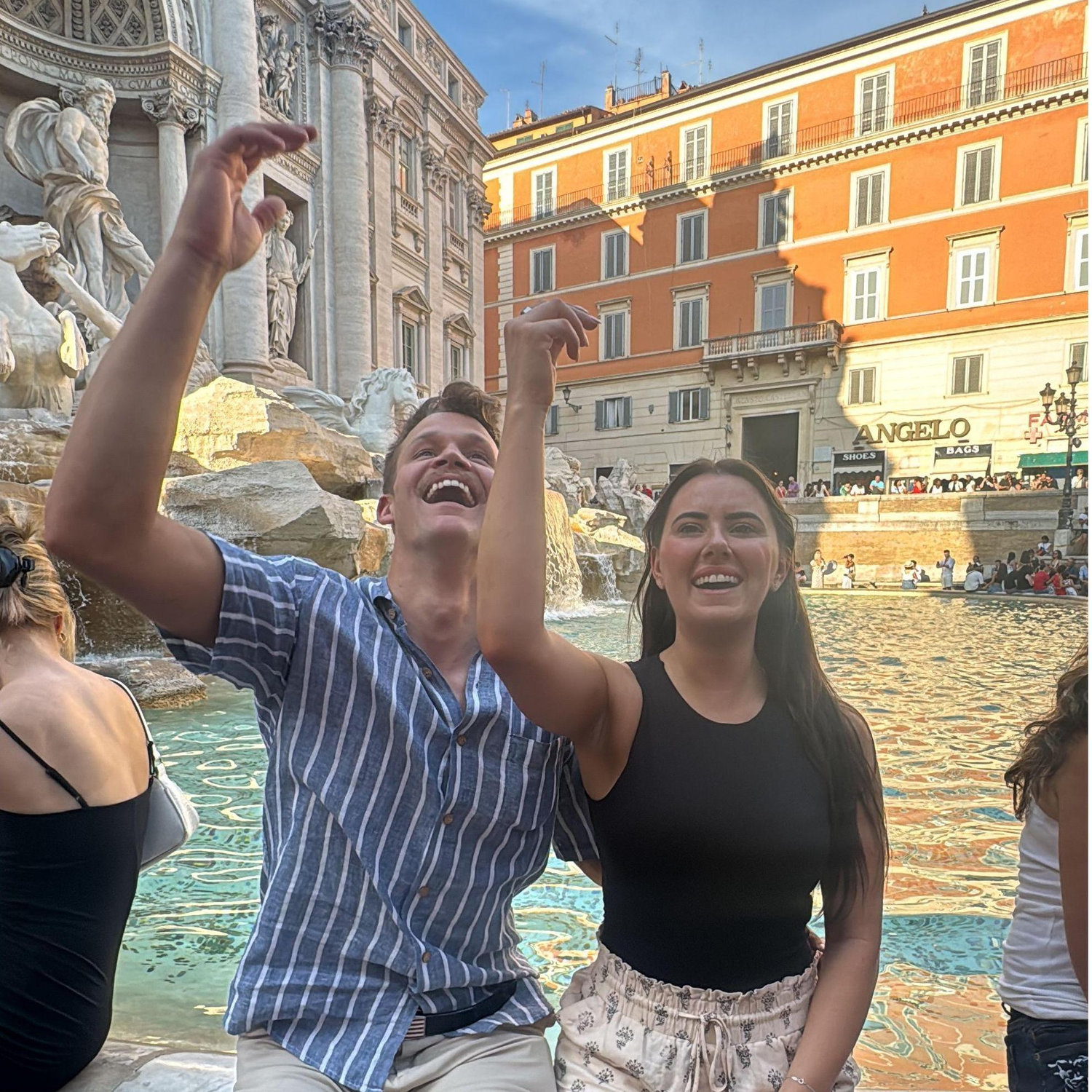We had just found out we were expecting. This is us wishing for a healthy baby boy (spoiler, it came true!). August 2024.