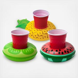 Tropical Fruits Beverage Boats, Set of 3