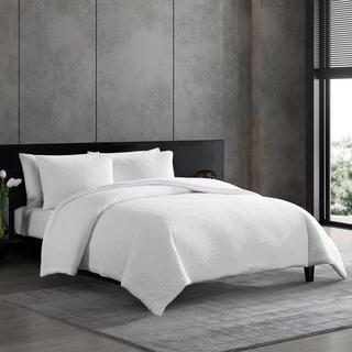 Puckered Texture 3-Piece Duvet Cover Set