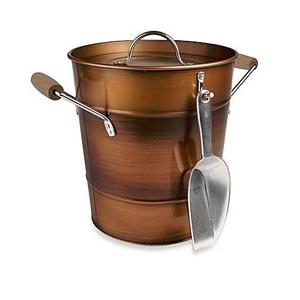 Artland® Oasis Ice Bucket with Scoop in Antique Copper