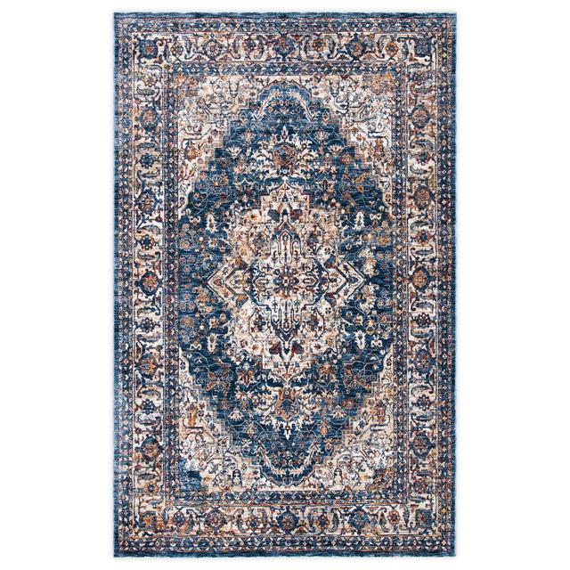 Bee & Willow™ Home Ashbrook 5' x 8' Area Rug in Navy/Ivory