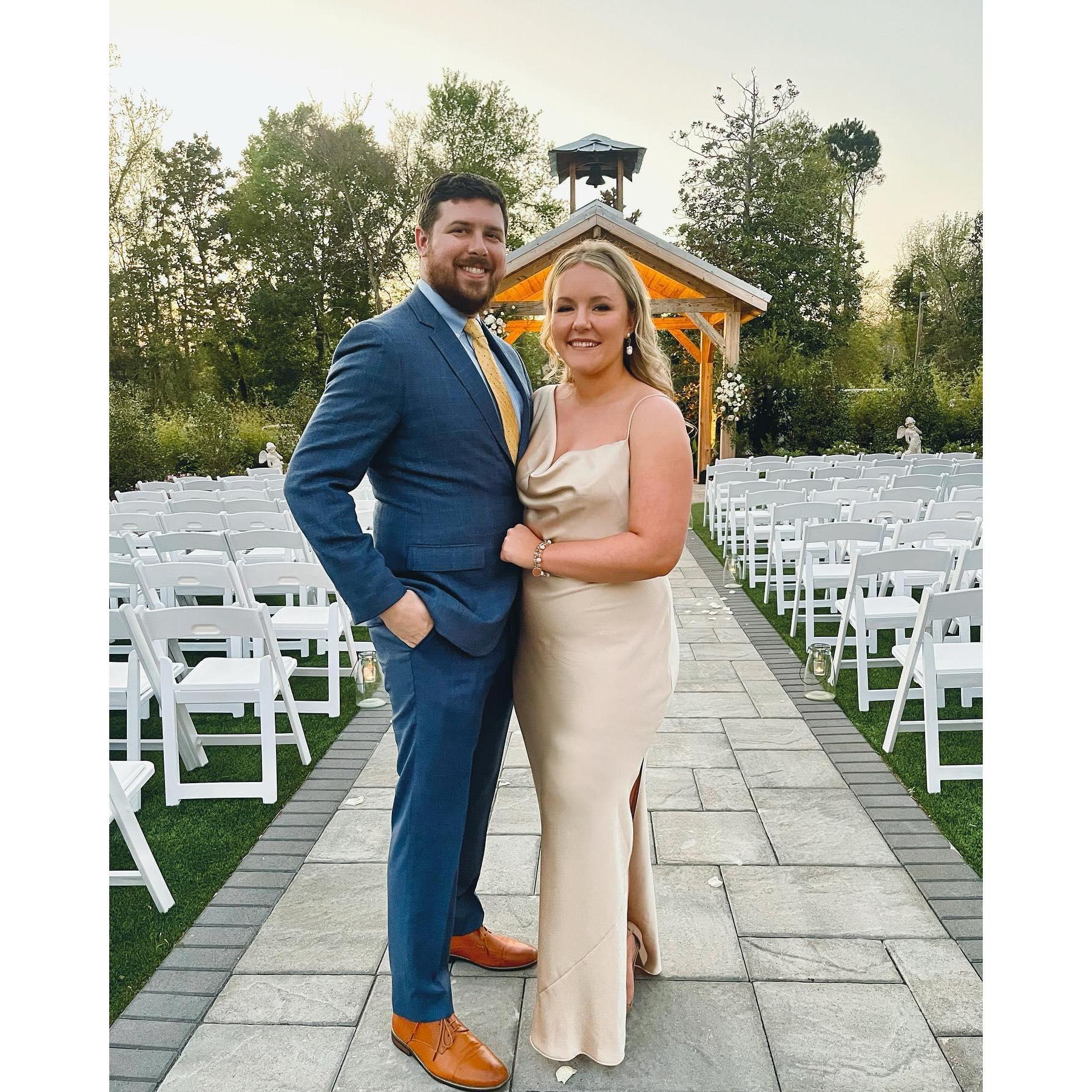 Domingue Wedding, Mandeville, LA 2023.  Feel free to ask Olivia about the Bouquet toss.. and why we won't be doing that at our wedding.. Video replays available upon request