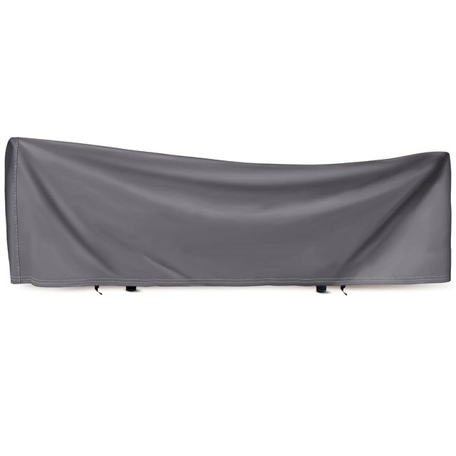 Tranqun Hammock Cover 188" W x 58" D x 20" H, Fits 14-16 ft Hammock Stand, Heavy Duty 420d Oxford Waterproof UV Resistant Outdoor Patio Cover with Adjustable Buckle Straps, Double Stitched Seam(Gray)