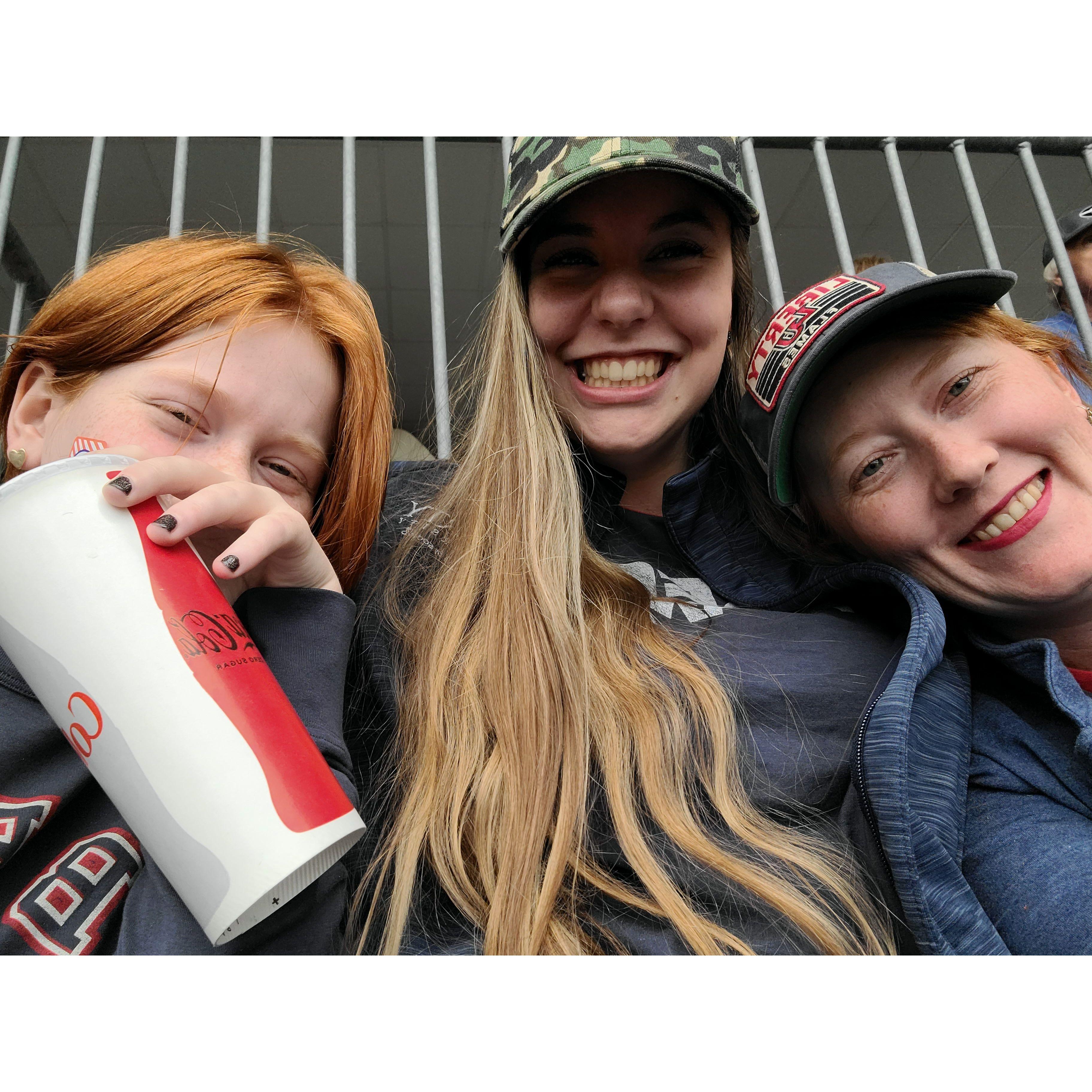 Ballgame with Emily and Christabell