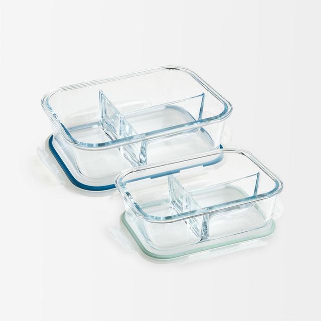 Corrine Small and Large Glass Lunch Containers, Set of 2