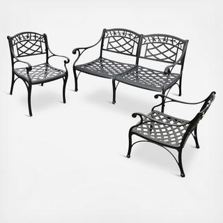Sedona 3-Piece Outdoor Conversation Seating Set