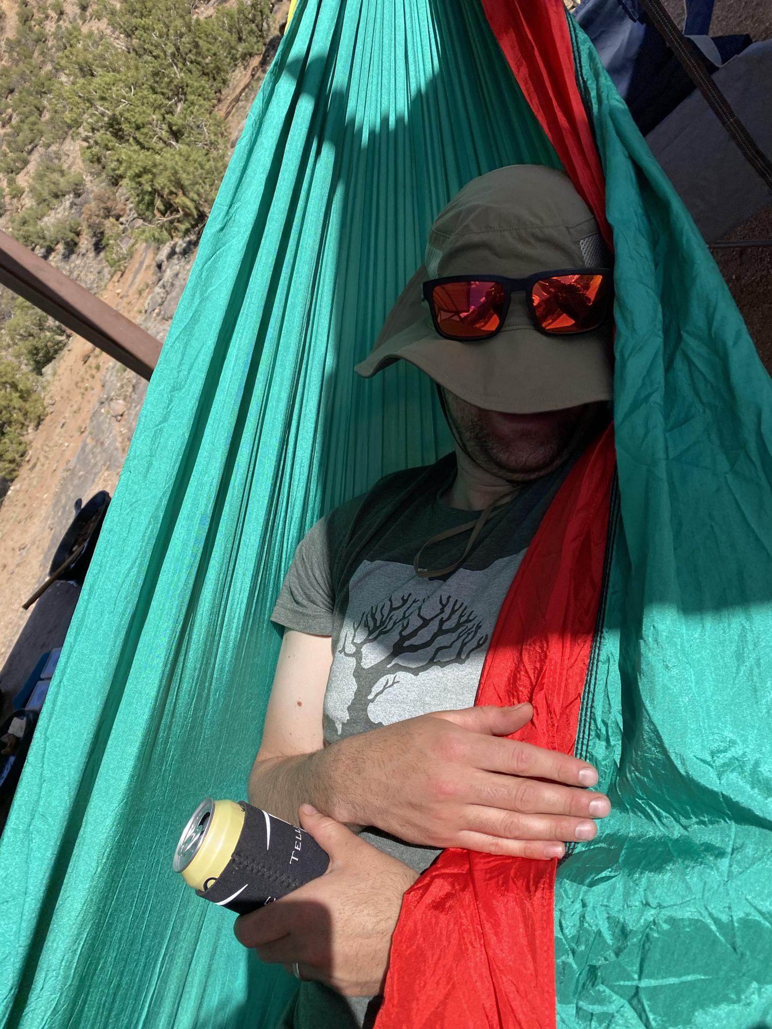 Camping is tiring