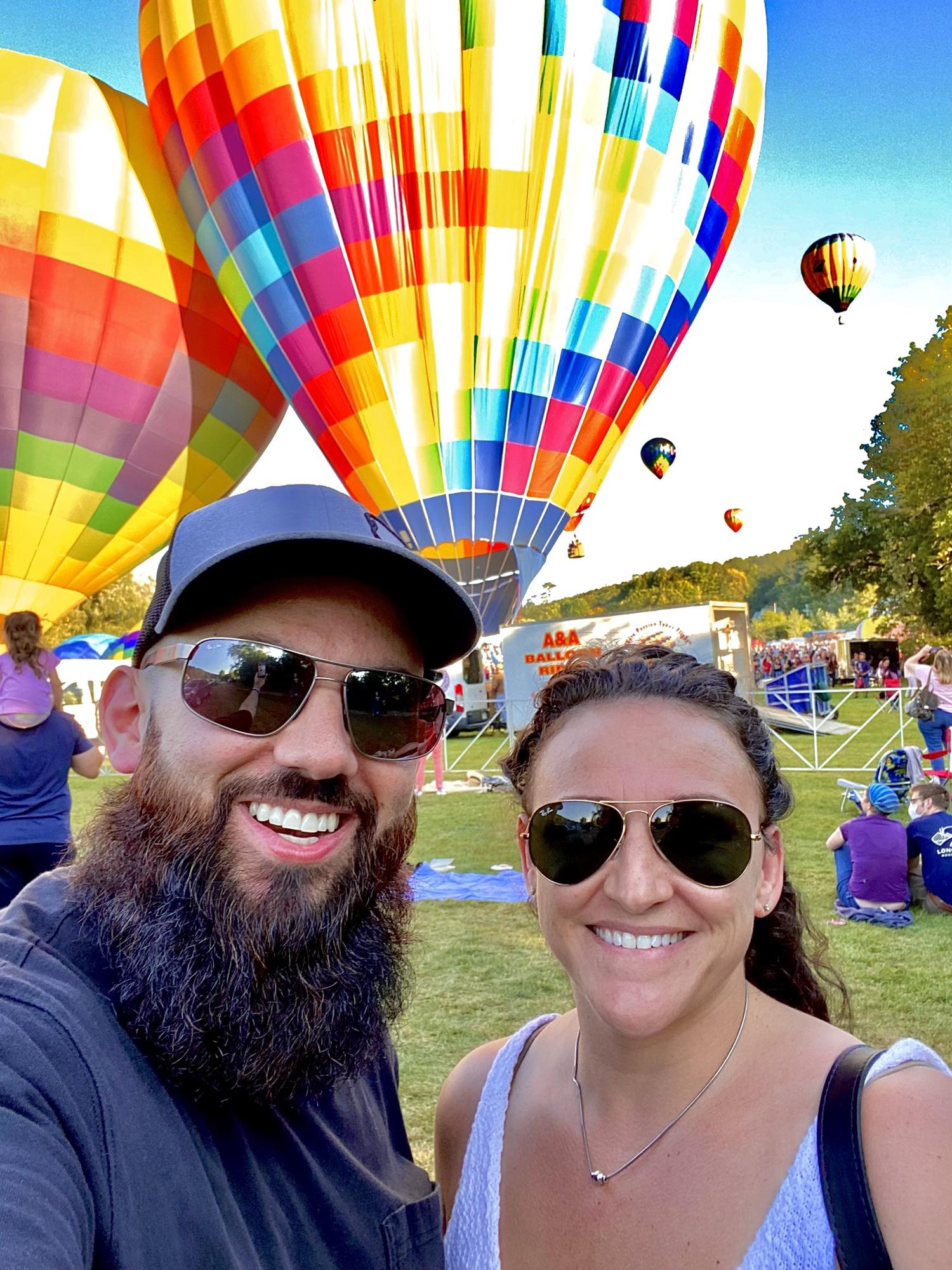 Hot air balloon festival in Quechee, Vt.