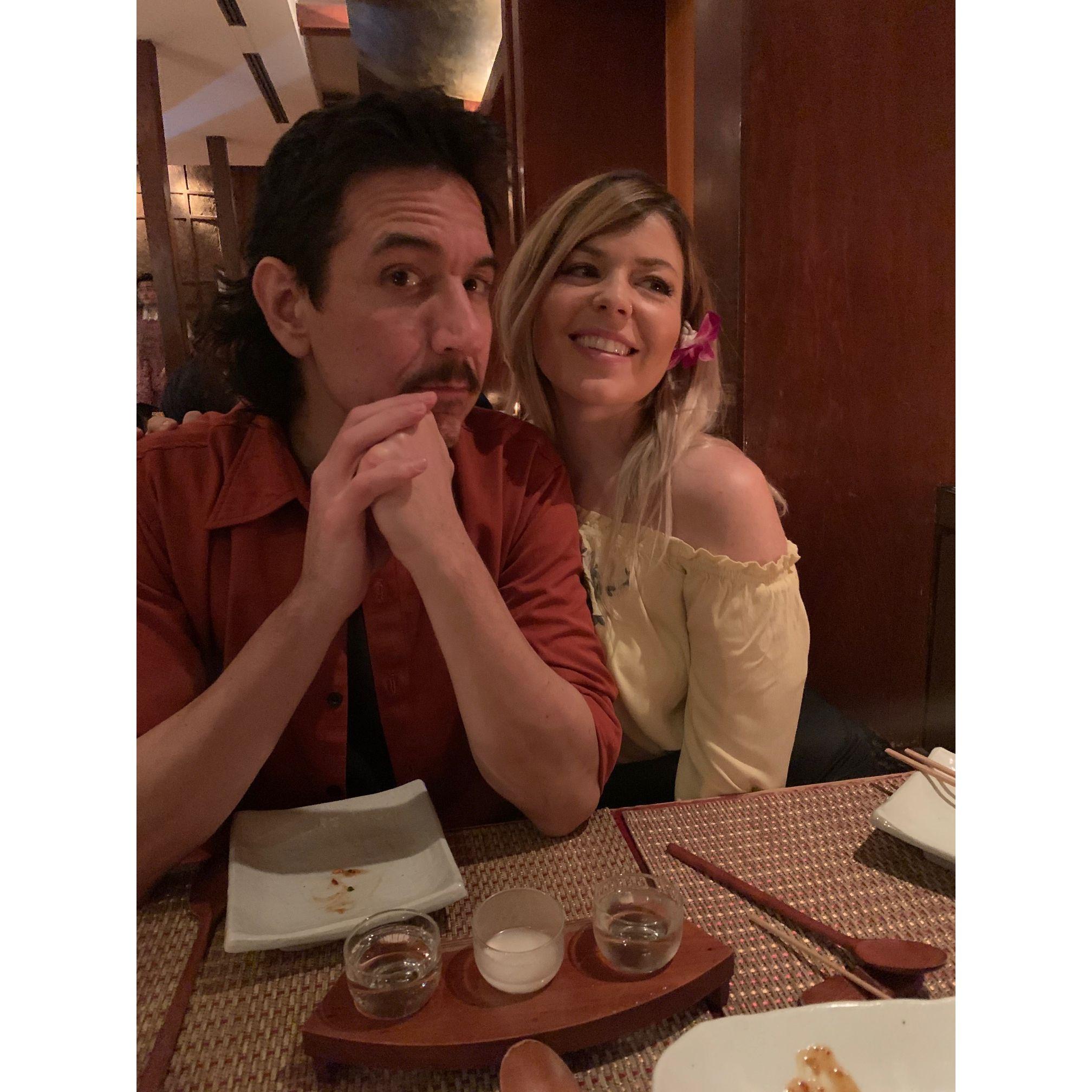 Alex and Jason at Hangawi for Alex's Birthday!