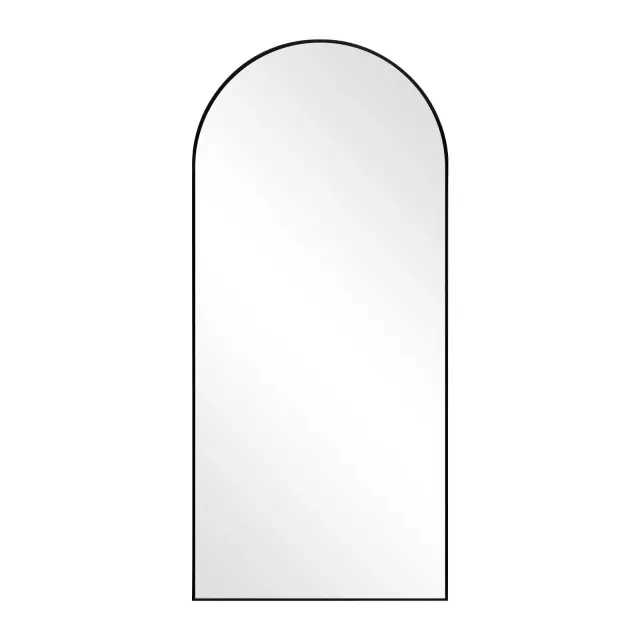 Dovelina Metal Framed Arched Full Length Mirror Leaning Mirror - 71"x32",Black