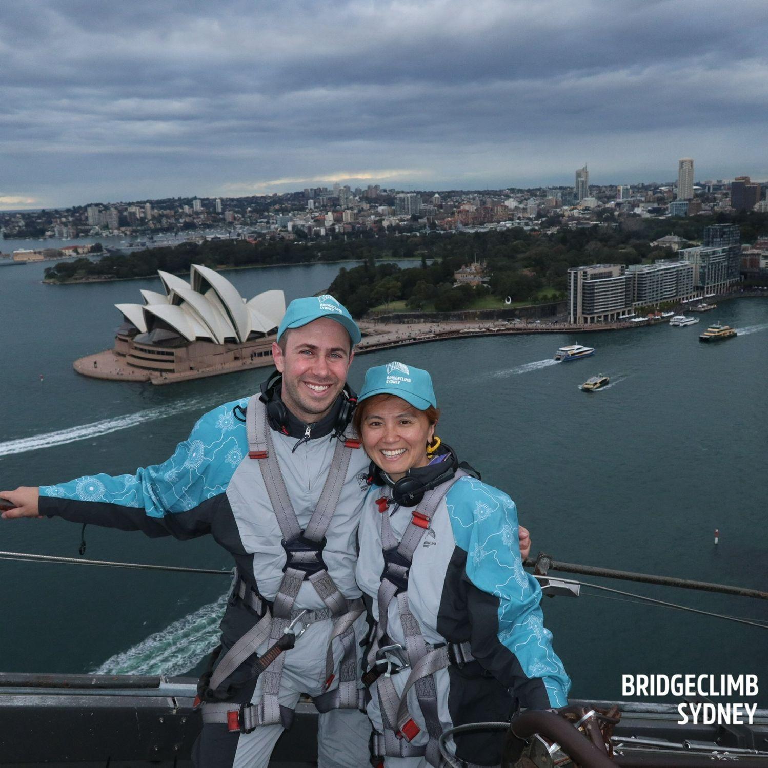The view from atop the Sydney Harbour Bridge (taken during our trip to Australia in 2025)