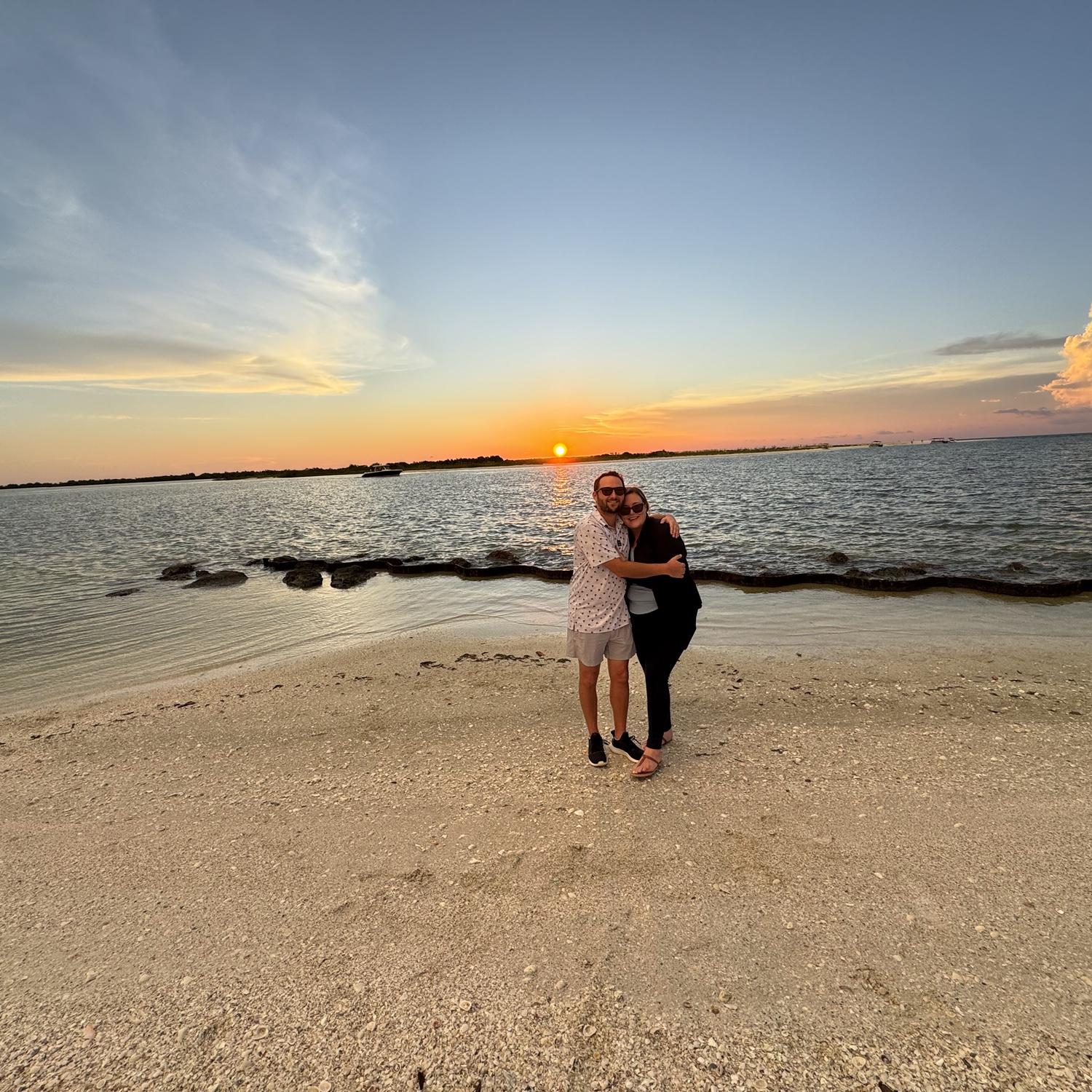 Chloe and Caleb on Marco Island. 2025