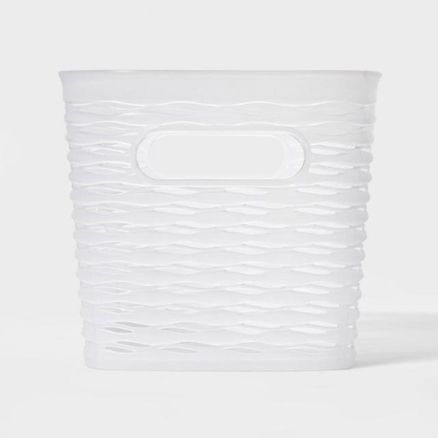 Wave 1/2 Medium Rectangle Storage Bin Translucent - Room Essentials™