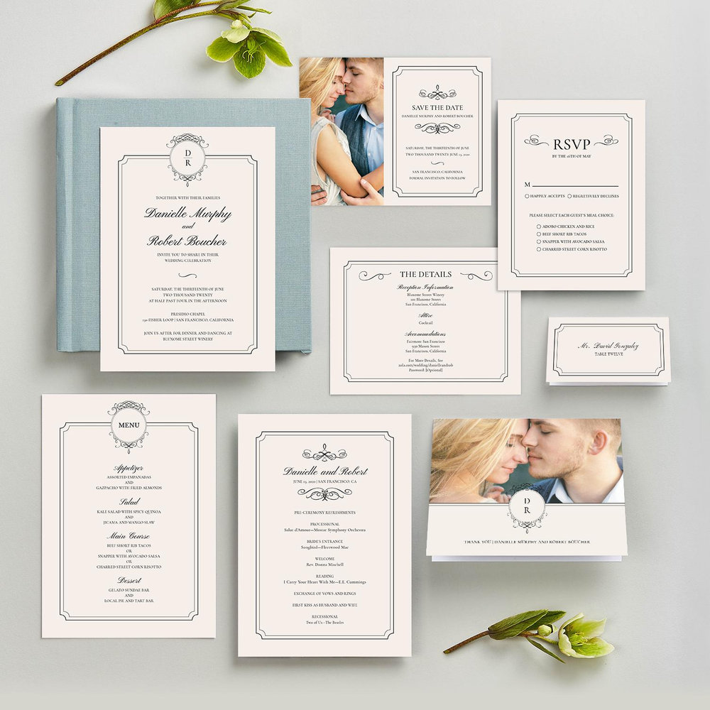 Malta | Cream | Zola Wedding Place Cards