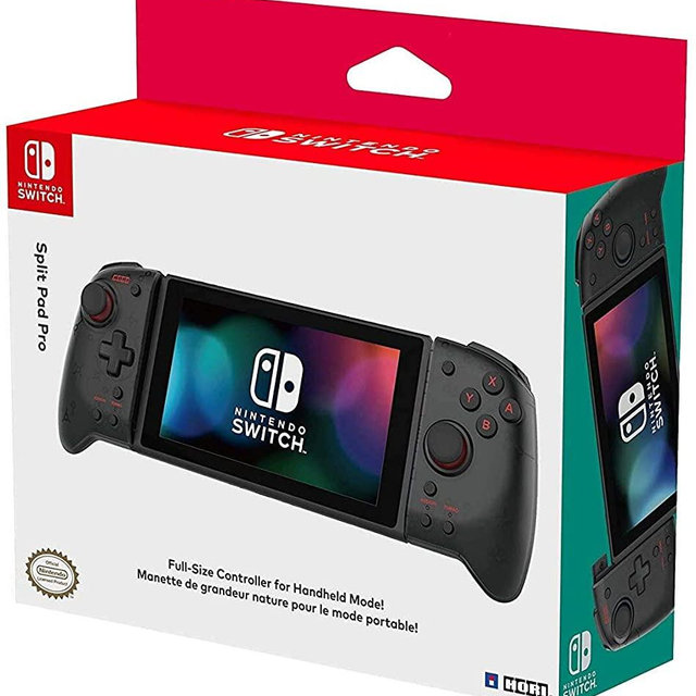 Hori Nintendo Switch Split Pad Pro (Black) Ergonomic Controller for Handheld Mode - Officially Licensed By Nintendo - Nintendo Switch