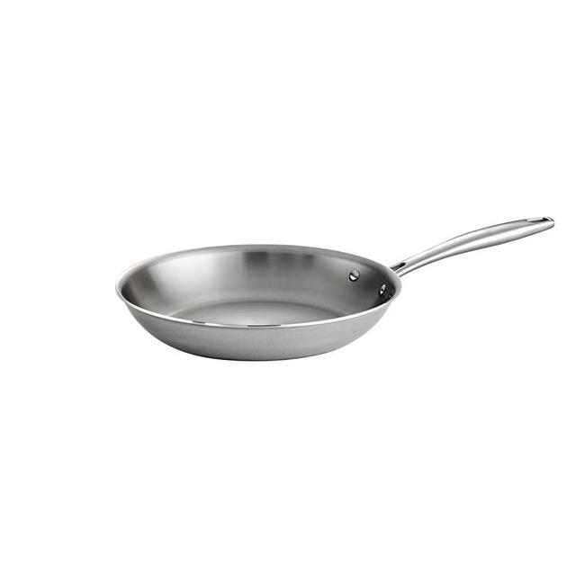 Tramontina 80116/005DS Gourmet Stainless Steel Induction-Ready Tri-Ply Clad Fry Pan, 10-Inch, NSF-Certified, Made in Brazil