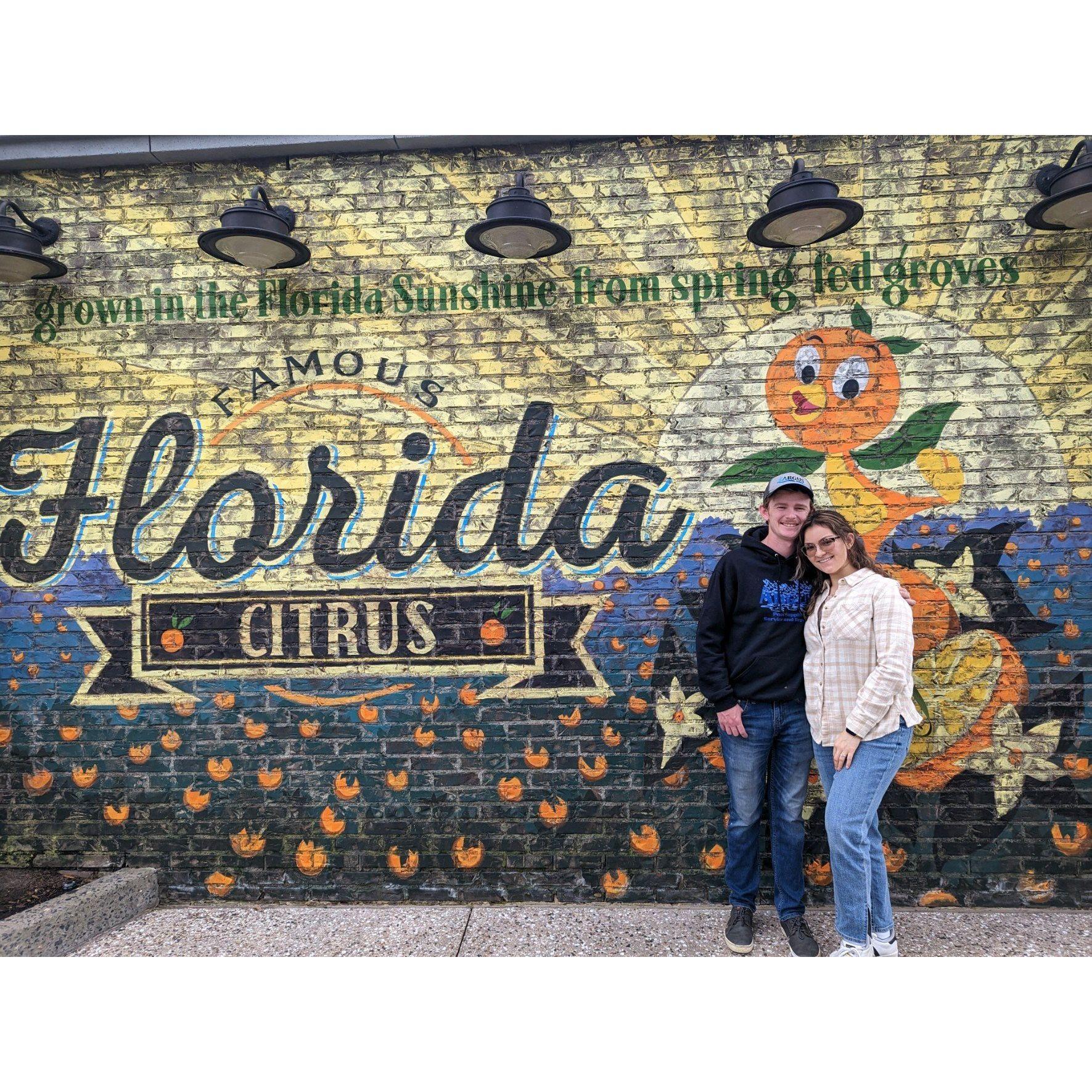 As a Christmas present, Nolan flew Victoria out to Orlando, Florida and took her to Animal Kingdom and EPCOT