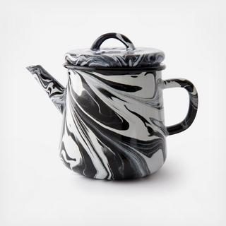 Swirl Enamelware Teapot