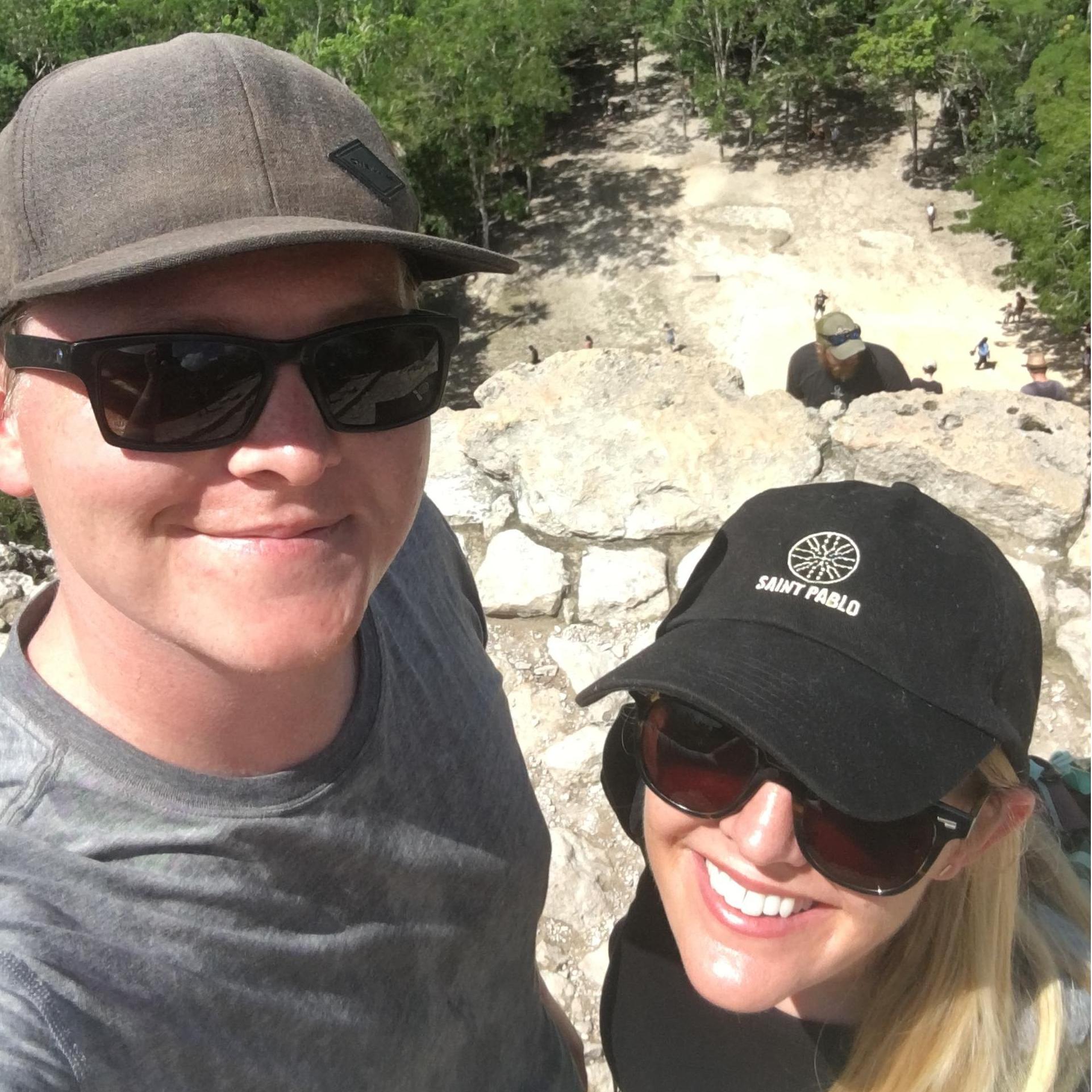 That one time we climbed an ancient Mayan ruin in the Yucatan.