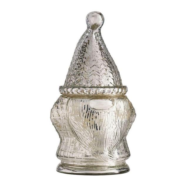 Gnome Mercury Glass Scented Candle - Winter Woods, Silver, One Size
