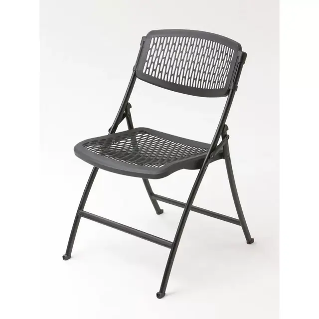Black Plastic Seat Foldable Folding Chair